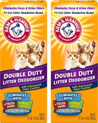 Arm & Hammer Litter Baking Soda Double Duty Cat Litter Deodorizer, 30-fl oz, bundle of 2