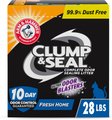 Arm & Hammer Litter Clump & Seal Complete Odor Sealing Clumping Cat Litter, Fresh Home with Ultra Odor Blasters wit...