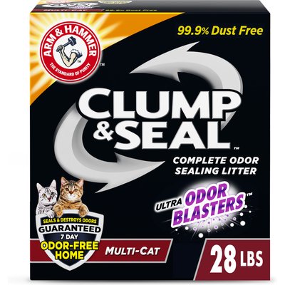 Arm & Hammer Litter Arm & Hammer Litter Clump & Seal Multi-Cat Scented Clumping Clay Cat Litter, 28-lb box