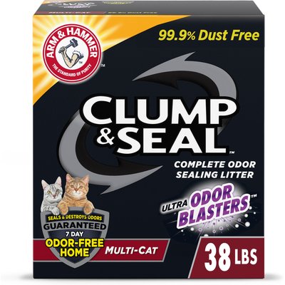 Arm & Hammer Litter Arm & Hammer Litter Clump & Seal Multi-Cat Scented Clumping Clay Cat Litter, 38-lb box