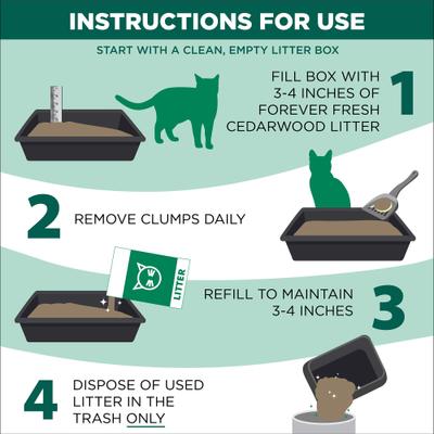 Show full view: Arm & Hammer Litter Forever Fresh Cedarwood Clumping Cat Litter, 18-lb box slide 6 of 13