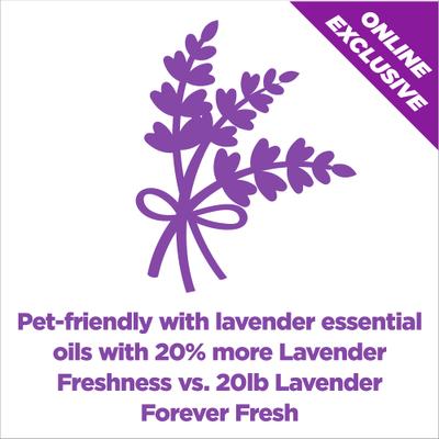 Show full view: Arm & Hammer Litter Forever Fresh Lavender Clumping Cat Litter, 18-lb box, bundle of 3 slide 3 of 13