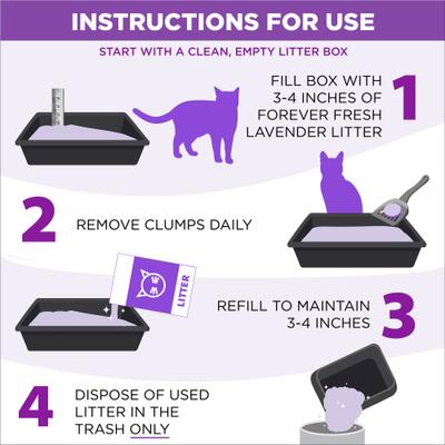 Show full view: Arm & Hammer Litter Forever Fresh Lavender Clumping Cat Litter, 18-lb box slide 6 of 13
