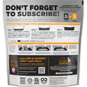 Arm & Hammer Litter Platinum Hardball Garden Bloom Lightweight Easy No-Mess Scooping Clumping Cat Litter, 8.5-lb bag