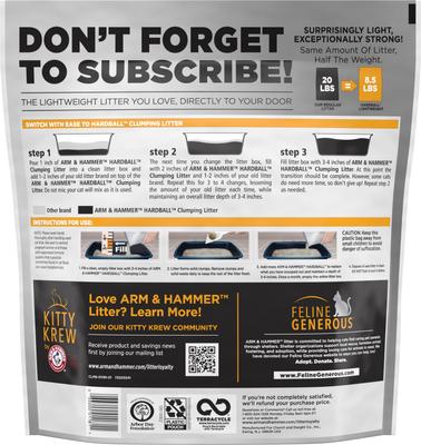 Show full view: Arm & Hammer Litter Platinum Hardball Garden Bloom Lightweight Easy No-Mess Scooping Clumping Cat Litter, 8.5-lb bag slide 3 of 13