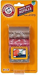 Arm & Hammer Litter Scoop Waste Bag Refills, 45 count
