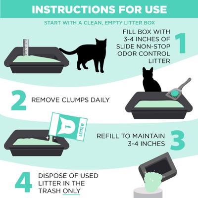 Show full view: Arm & Hammer Litter SLIDE Easy Clean-Up Clumping Cat Litter Non-Stop Odor Control, 19-lb box slide 7 of 13