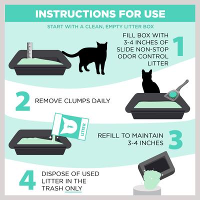 Show full view: Arm & Hammer Litter SLIDE Easy Clean-Up Clumping Cat Litter Non-Stop Odor Control, 28-lb box slide 8 of 11