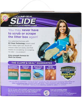 Show full view: Arm & Hammer Litter Slide Multi-Cat Scented Clumping Clay Cat Litter, 14-lb box slide 3 of 13