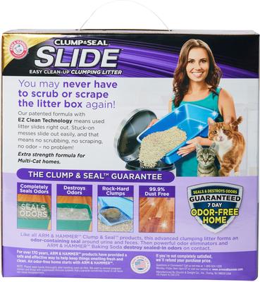 Show full view: Arm & Hammer Litter Slide Multi-Cat Scented Clumping Clay Cat Litter, 19-lb box slide 3 of 14