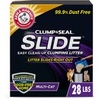 Arm & Hammer Litter Slide Multi-Cat Scented Clumping Clay Cat Litter, 28-lb box