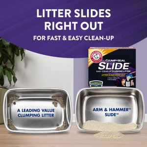 Arm & Hammer Litter Slide Multi-Cat Scented Clumping Clay Cat Litter, 38-lb box