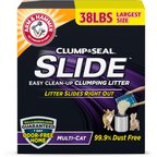 Arm & Hammer Litter Slide Multi-Cat Scented Clumping Clay Cat Litter, 38-lb box