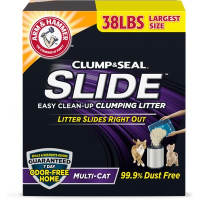 Arm & Hammer Litter Arm & Hammer Litter Slide Multi-Cat Scented Clumping Clay Cat Litter, 76-lb bundle