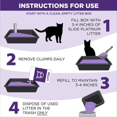 Show full view: Arm & Hammer Litter SLIDE Platinum Easy Clean-Up Multi-Cat Clumping Cat Litter, 18-lb box slide 7 of 13