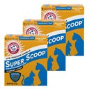 Arm & Hammer Litter Super Scoop Unscented Clumping Clay Cat Litter, 40-lb box, bundle of 3