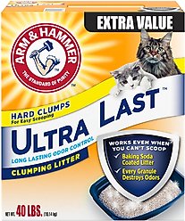 Arm & Hammer Litter Ultra Last Long Lasting Odor Control Clumping Clay Cat Litter