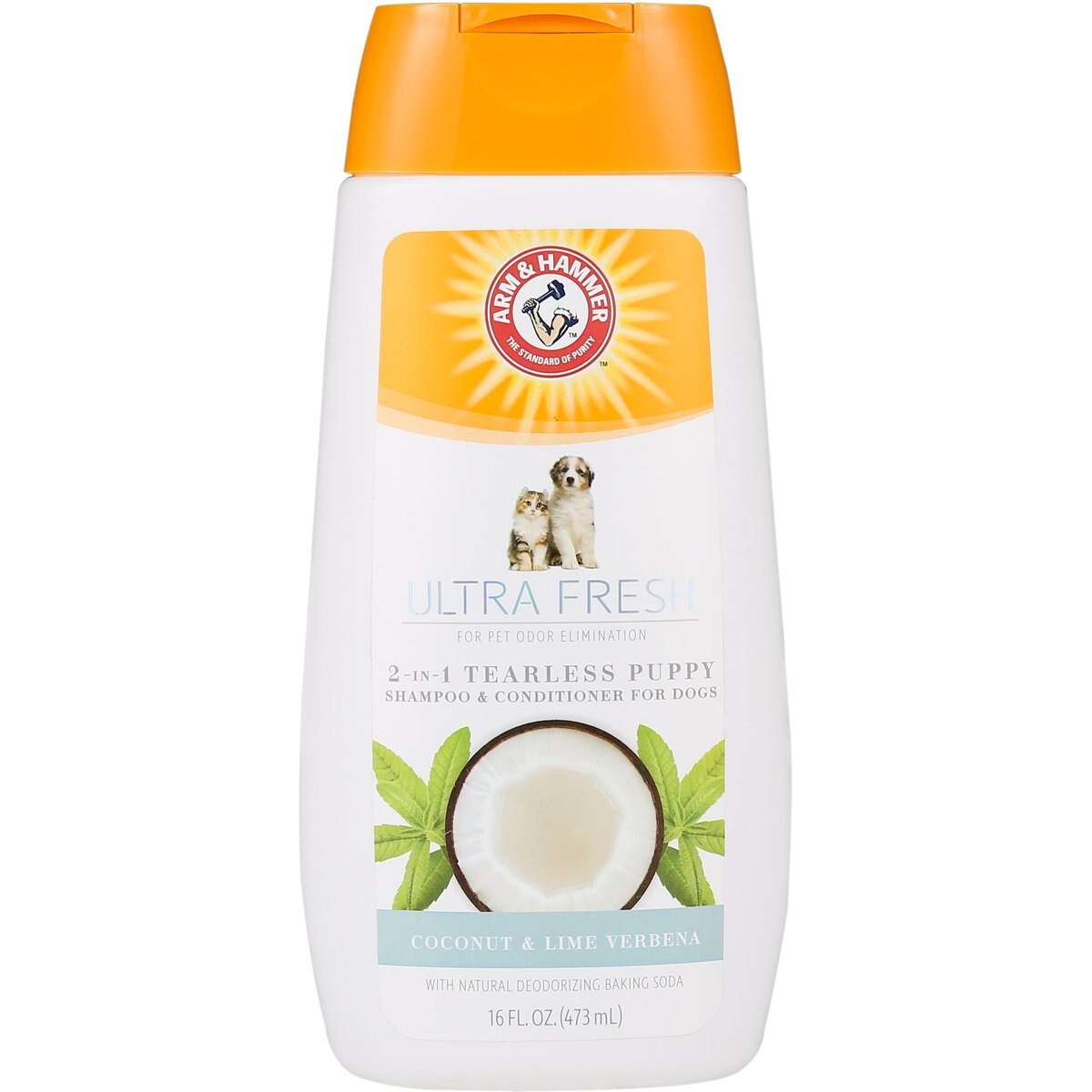 Arm & Hammer Products Pet Fresh 2-in-1 Tearless Coconut & Lemon Verbena Puppy Shampoo & Conditioner, 16-fl oz bottle