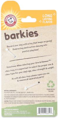 Show full view: Arm & Hammer Products Barkies 5.5-in PP+Pine Saw Dust Ring Peanut Butter Flavor Dog Chew Toy, Multicolor slide 3 of 9