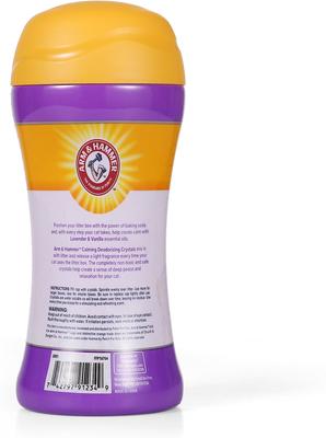 Show full view: Arm & Hammer Products Calming Lavender & Vanilla Scent Cat Litter Box Deodorizing Crystals, 15-oz jar slide 3 of 7