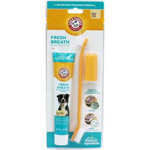 Arm & Hammer Products Fresh Breath Vanilla-Ginger Flavored Dog Dental Kit, 2.5-oz tube