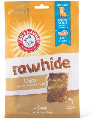 Show full view: Arm & Hammer Products Small Beef Coated Rawhide Chips, 6-oz bag slide 3 of 5