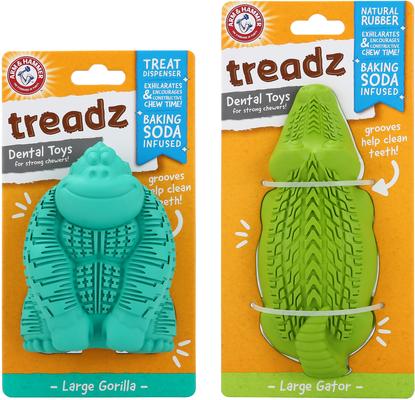 Show full view: Arm & Hammer Products Super Treadz Tough Dog Chew Toy, Gorilla, Large slide 6 of 11