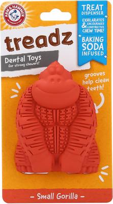 Show full view: Arm & Hammer Products Super Treadz Tough Dog Chew Toy, Gorilla, Small slide 3 of 7