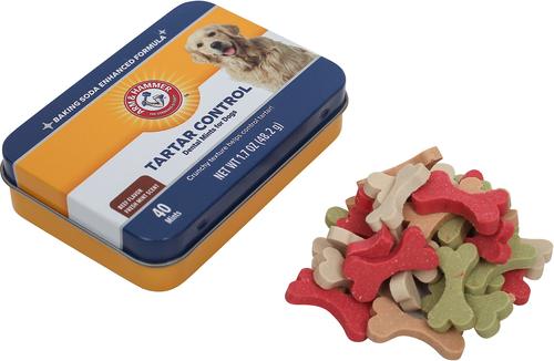 Show full view: Arm & Hammer Products Tartar Control Dental Mints Beef Flavor Dog Dental Chews, 40 count slide 3 of 6