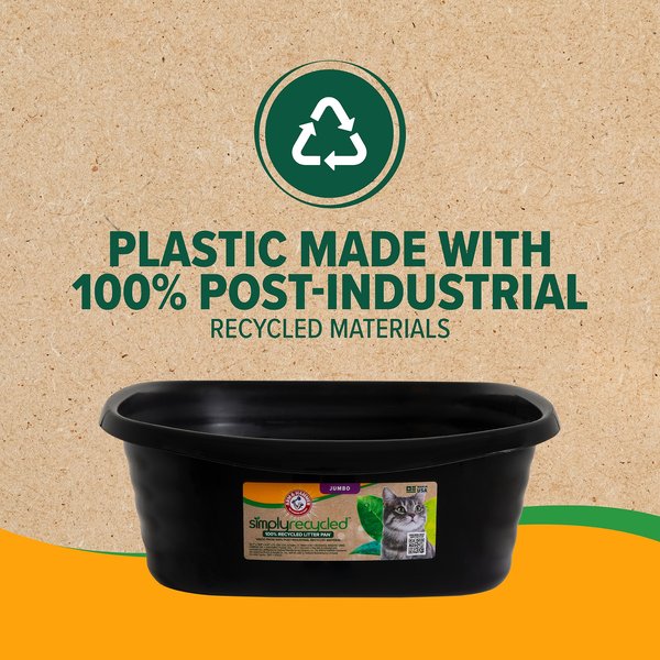 ARM & HAMMER SimplyRecycled Wave Cat Litter Box, Giant - Chewy.com