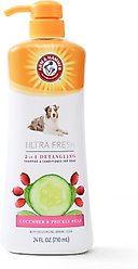 Arm & Hammer Products Value Size Ultra Fresh 2-IN-1 with Pump Detangling Dog Shampoo & Conditioner, 24-fl oz bottle