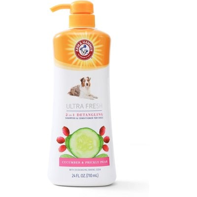 Arm & Hammer Products Arm & Hammer Products Value Size Ultra Fresh 2-IN-1 with Pump Detangling Dog Shampoo & Conditioner, 24-fl oz bottle