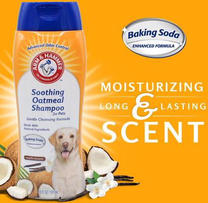 Show full view: Arm & Hammer Products Vanilla Coconut Soothing Oatmeal Dog Shampoo, 20-fl oz bottle slide 3 of 6