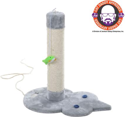 Show full view: Armarkat 19-in Sisal Cat Scratching Post with Toy, Grey slide 1 of 13