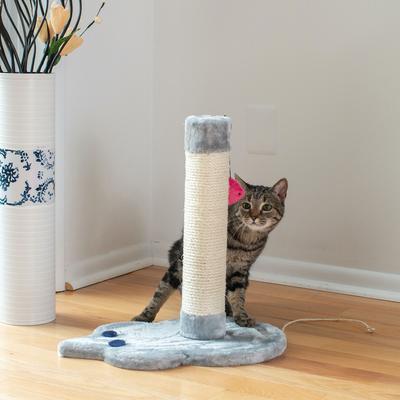 Show full view: Armarkat 19-in Sisal Cat Scratching Post with Toy, Grey slide 7 of 13