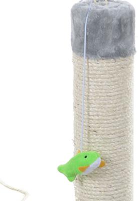 Show full view: Armarkat 19-in Sisal Cat Scratching Post with Toy, Grey slide 10 of 13