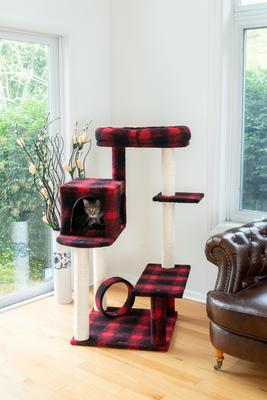Show full view: Armarkat 50-in Classic Cat Tree with Bench & Perch slide 6 of 10