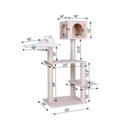 Show full view: Armarkat 50-in Premium Scots Cat Tree slide 6 of 9