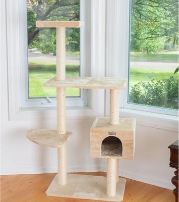 Show full view: Armarkat 57-in GleePet Playhouse & Cat Tree, Beige slide 1 of 10