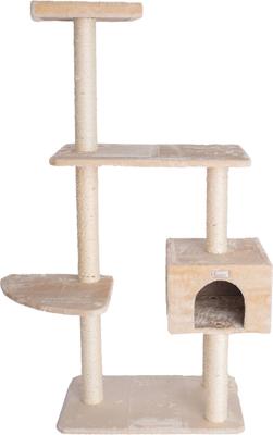 Show full view: Armarkat 57-in GleePet Playhouse & Cat Tree, Beige slide 6 of 10