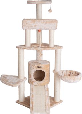 Show full view: Armarkat 58-in Cat Tower & Ramp Cat Tree, Beige slide 7 of 11
