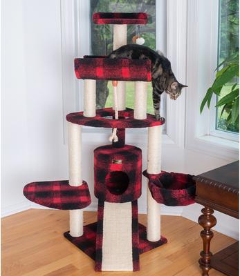 Show full view: Armarkat 58-in Classic Cat Tree, Tartain Plaid slide 5 of 10
