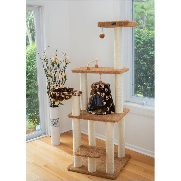 Armarkat 64-in Faux Fur Cat Tree & Condo