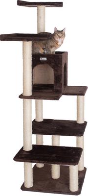 Show full view: Armarkat 66-in GleePet Condo & Perch Cat Tree, Coffee Brown, 66-in slide 1 of 10