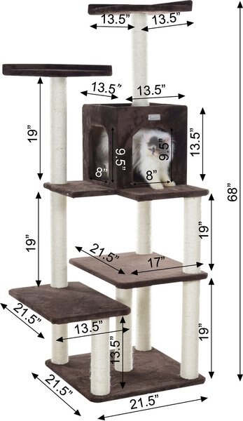 Armarkat 66-in GleePet Condo & Perch Cat Tree