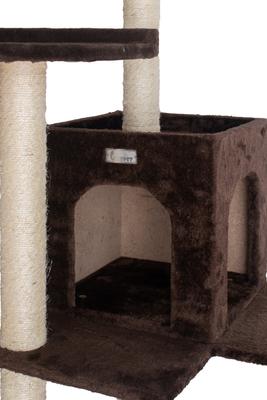 Show full view: Armarkat 66-in GleePet Condo & Perch Cat Tree, Coffee Brown, 66-in slide 6 of 10