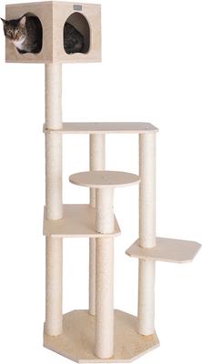 Show full view: Armarkat 69-in Wooden Cat Tree & Condo slide 1 of 12