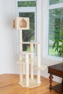 Show full view: Armarkat 69-in Wooden Cat Tree & Condo slide 4 of 12