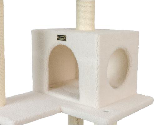 Show full view: Armarkat 73-in Faux Fleece Cat Tree & Condo, Ivory slide 6 of 12