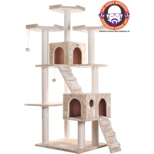 Armarkat 74-in Multi-Level Cat Tree, Beige